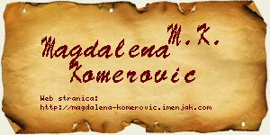 Magdalena Komerović vizit kartica